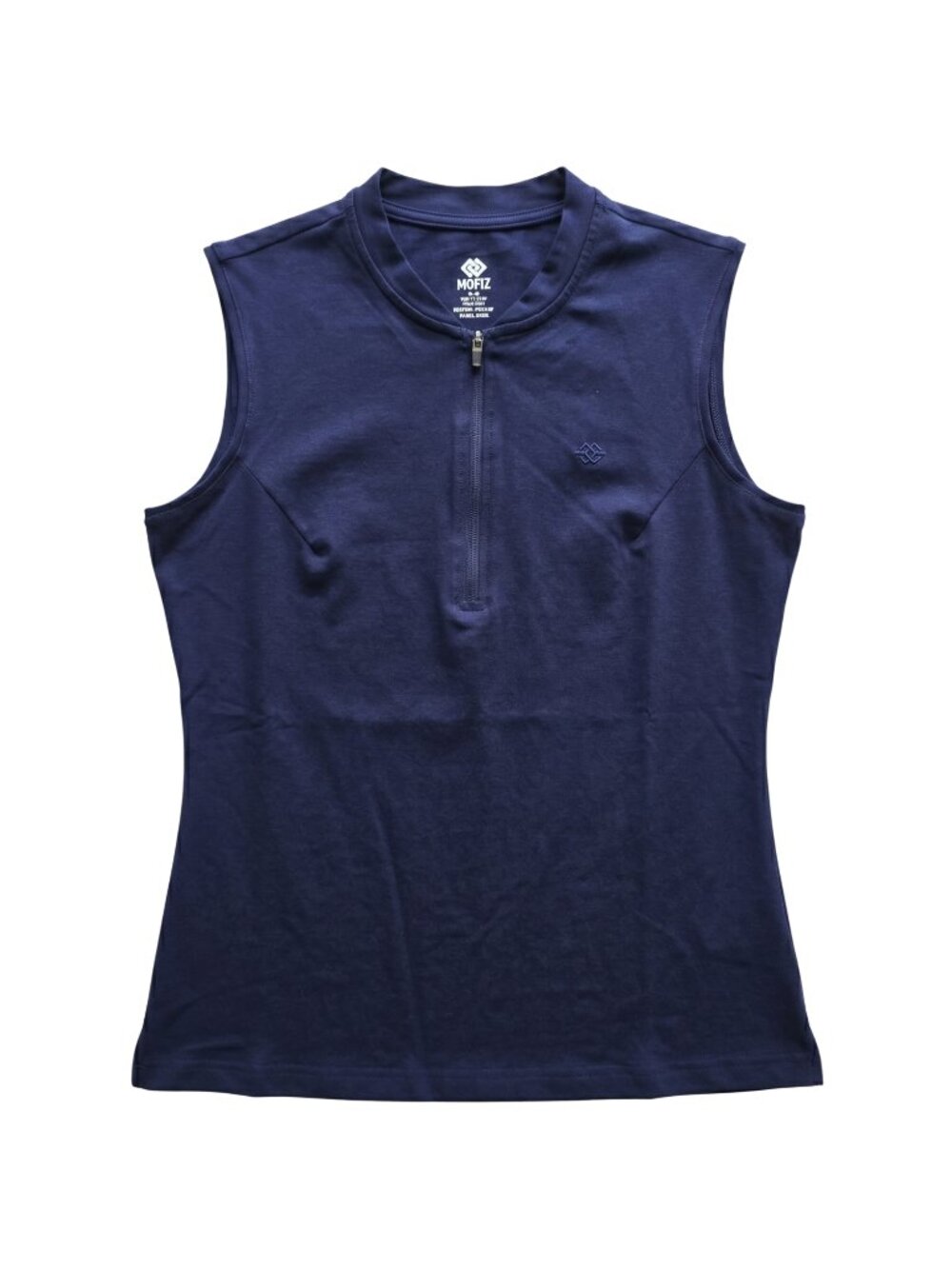 NWT | MOFIZ Navy Sleeveless Quick-Dry Performance Golf Polo Sun Protection | XS